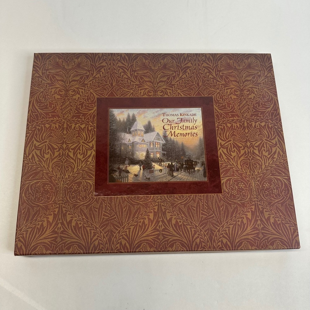 Thomas Kinkade‎ Our Family Christmas Memories Book C.R. Gibson with Box & COA